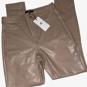 Vegan leather pants